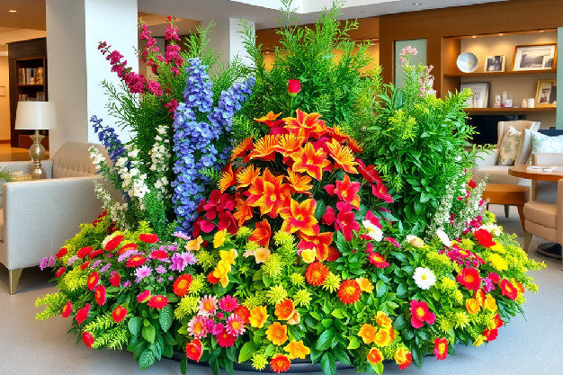 کاربرد بوته و گل مصنوعی